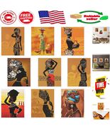 Inspirational Retro African Woman Wall Art - 9 Unframed Canvas Prints - $26.56 CAD
