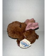 Puffkins 2 Moose Melvin  Brown Cute 5” Plush New With Tag Tag Vintage - £9.64 GBP