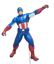 Marvel Captain America Action Figure Spring action. No sound, no shield - £10.16 GBP