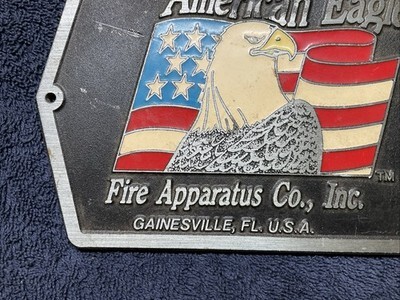 AMERICAN EAGLE Fire  Truck Apparatus Emblem Plaque (LARGE) - Gainesville FL Item image 3