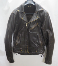 VTG Langlitz Leather Heavy Columbia Motorcycle Biker Jacket Rare Worn Di... - $1,326.15