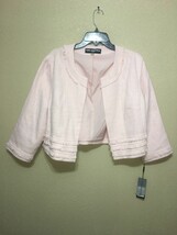Karl Lagerfeld Open Front With Fringes Tweed Jacket SZ XL NEW - $71.55