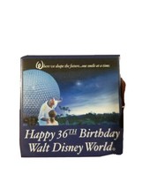 Happy 36th Birthday Walt Disney World Button Pin Shape Future 1 Smile at... - $7.44