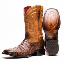 TUCSON Genuine Caiman Belly Skin Cowboy Boot from the Western Collection Aged Ma image 3