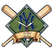 New York Yankees Wooden 10&quot;x13&quot; Diamond over Bats  High Definition Wall ... - $41.99