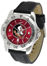 Florida State Seminoles Men Sport AnoChrome Leather Band Watch - £60.27 GBP