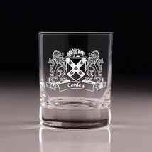 Conley Irish Coat of Arms Old Fashioned Tumblers - Set of 4 - £53.68 GBP