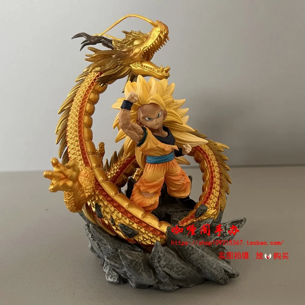 Japanese Bandai Genuine Scale Model Dragon Ball Golden Dragon Fist Son Goku - £51.39 GBP