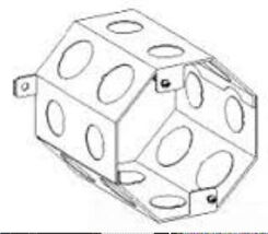 Orbit 4CB 4-CB 4&quot; OCTAGONAL CONCRETE BOX ( BOWERS #  904) - $165.29 MXN