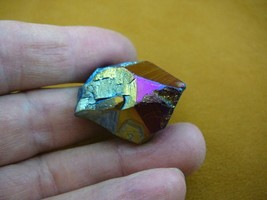 (R1-62) iridescent Aurora Crystal quartz titanium GEM gemstone Aura specimen - £14.02 GBP