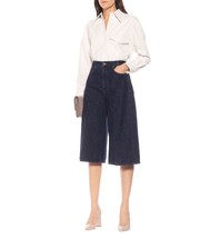 NEW GOLDSIGN Covell High-Rise Denim Culottes (Size 24) - £117.95 GBP