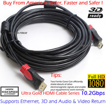 High Speed Ultra Hdmi Cable 10Ft With Ethernet, Full Hd, Supports 4K, 3D, 1080P - £12.78 GBP