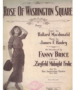 Rose of Washington Square Fanny Brice Vintage Sheet Music MacDonald Hanl... - £19.80 GBP