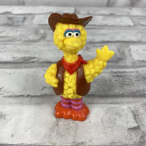 Sesame Street Big Bird Cowboy Costume Outfit 3&quot; PVC Figure Toy by JHP - £4.90 GBP
