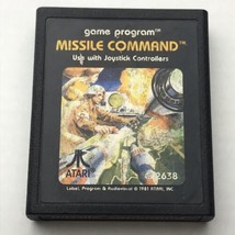 Missile Command ATARI Vintage Video Game Cartridge 1981 Classic Arcade 80s - £6.91 GBP