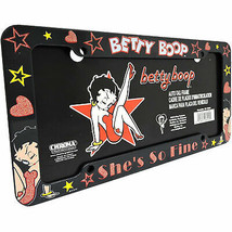 Betty Boop She&#39;s So Fine License Plate Frame Multi-Color - $14.98