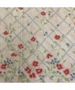 VTG JP Stevens Floral Twin FLAT Bed Sheet Craft Cutter Fabric Bedding Ma... - $30.37 CAD