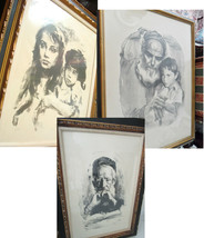 Sandu Liberman Romania Lithograph Father Son Sister Brother Pick One - $382.99