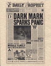 Harry Potter The Daily Prophet Dark Mark Sparks Panic Flyer Prop/Replica - £1.67 GBP