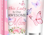Mothers Day Gifts for Mom Wife - 20Oz Pink Butterfly Gifts Stainless Ste... - £27.46 GBP