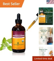 Certified Organic Ashwagandha Liquid Extract – Stress Support Supplement - $1,120.91 MXN