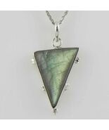 925 Sterling Silver Labradorite Handmade Necklace 18" Chain Festive Gift... - $30.94