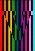 Pepita Needlepoint kit: Letter V Illusion, 7&quot; x 10&quot; - £44.37 GBP+
