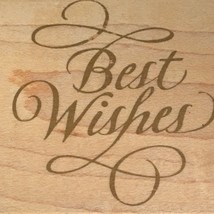 Rubber Stampede Elegant Best Wishes Words Saying Sentiment Inspire Card ... - £3.97 GBP