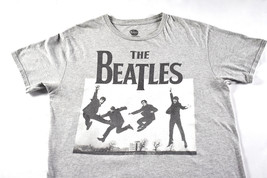 The Beatles Jumping Gray Graphic Print T-Shirt Apple Corps LTD Large - £13.47 GBP