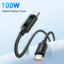 Essager 100W USB C to Type C Power Delivery Cable with LCD Display - Power Deliv - £9.30 GBP+