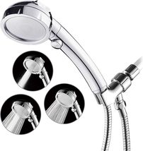 HANLIAN High Pressure Shower Head with Pause Function, 3 Spray Settings,... - $28.99