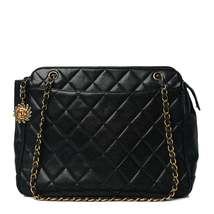 Caviar Quilted Sun Medallion Shoulder Bag Black - £2,050.20 GBP