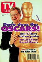 TV Guide:  March 25-31, 1995 - ISSN 0039-8543 - Dave does the Oscars - P... - $8.14