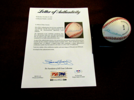 Ted Williams Bill Terry Last .400 Hitters Hof Signed Auto Onl Baseball PSA/DNA - £704.64 GBP