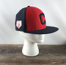 Cleveland Indians Baseball Spring Training Hat New Era 59Fifty Blue Red - 7 1/8 - £19.60 GBP