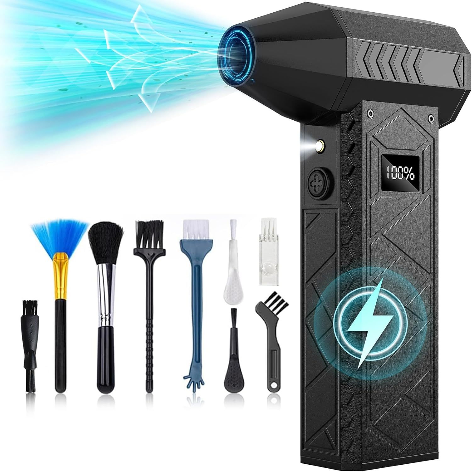 Degge 10000Mah Compressed Air Duster, 180000Rpm Electric Air Duster With... - $46.99