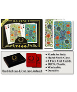 DA VINCI Fiori 100% Plastic Playing Cards - Bridge Size Regular Index - £13.53 GBP