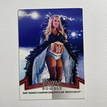 2018 Topps WWE Women&#39;s Division Charlotte Flair Matches and Moments #RAW-1! - £0.79 GBP
