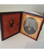 Ambrotype Portrait of an Older Man, Rosey Cheeks In Case Lid Is Off. 3-5... - £24.99 GBP