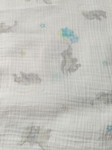 Aden Anais Disney Baby Blanket Cotton Muslin Dumbo elephant green stars ... - $15.58