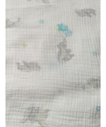 Aden Anais Disney Baby Blanket Cotton Muslin Dumbo elephant green stars ... - $15.58