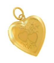 Two Hearts Locket Necklace That Holds 24k - £57.62 GBP