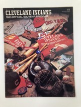 1983 MLB Cleveland Indians vs Kansas City Royals Official Souvenir Program - $14.20