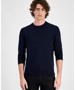 Hugo by Hugo Boss Men's San Cassius Logo Cotton Sweater Navy Size Small - $59.99