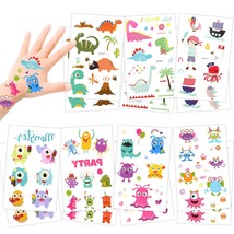 Temporary Tattoos For Kids 172pcs Monsters Pirate Dinosaur Assorted Temporary Ta - £15.20 GBP