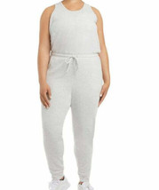 Danskin Womens Soft Brushed Fleece Jumpsuit, X-Small, Oatmeal Heather - £61.88 GBP