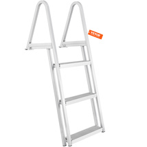 VEVOR Dock Ladder, Removable 3 Steps, 350 lbs Load Capacity with 4'' Wid... - $83.99