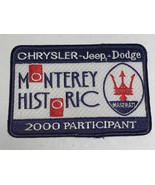 CHRYSLER - Jeep - Dodge - MONTEREY HISTORIC 2000 PARTICIPANT (Patch) - $47.86 CAD