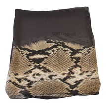 Roberto Cavalli 100% Silk Snake Print Scarf – Luxury Italian Designer Ac... - $147.51