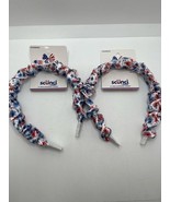 2 PACK SCUNCI Red, White, and U Headband by Conair American Patriotic  4... - $238.69 MXN
